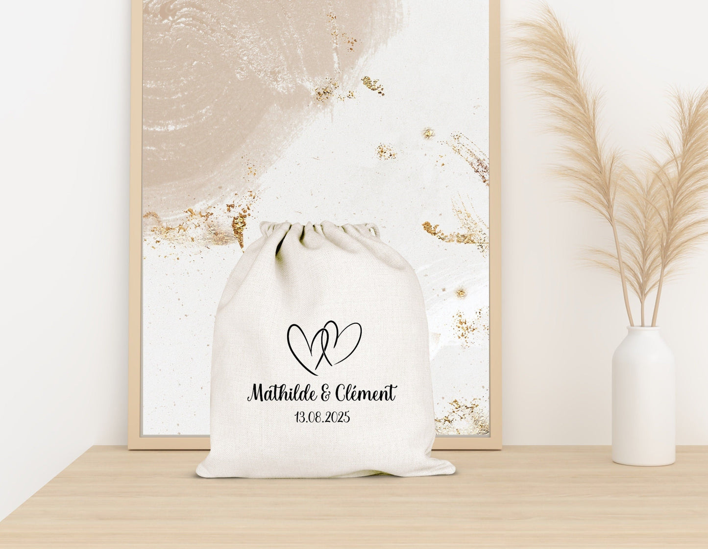 Pochon mariage, Cadeau invité mariage, Cadeau témoin