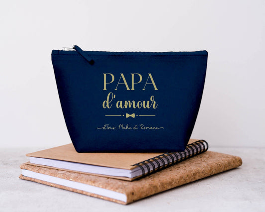 Trousse personnalisé, Cadeau personnalisé, Accessoire homme, Cadeau Papa