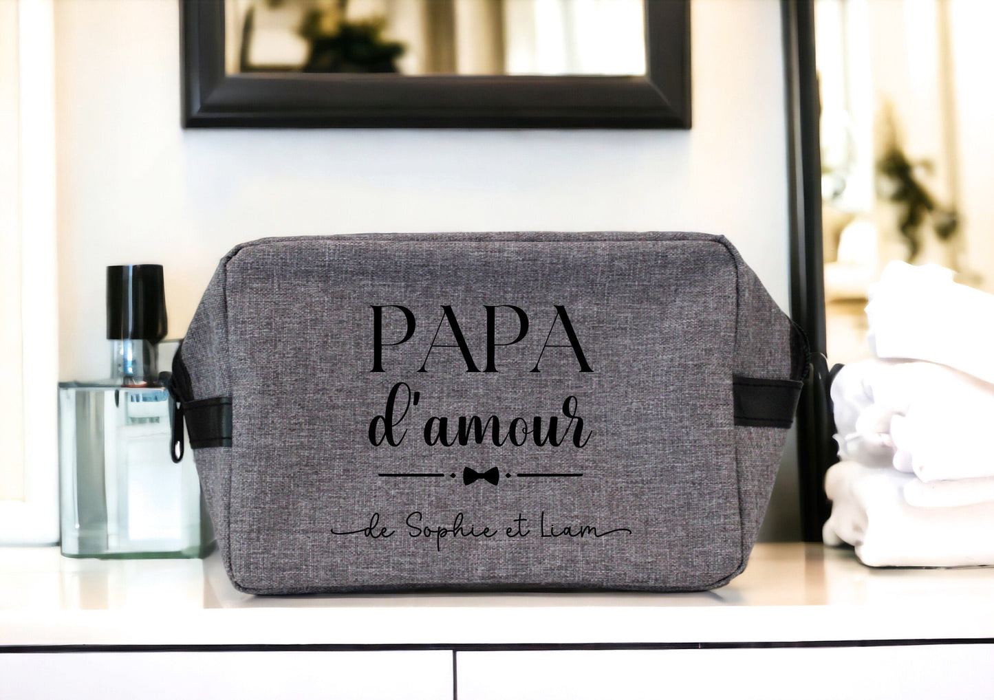 Trousse de Toilette Homme, Cadeau personnalisé, Accessoire homme, Fêtes de pères