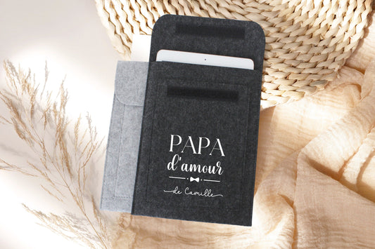 Housse personnalisé en feutrine, Housse tablette, Pochette à livre