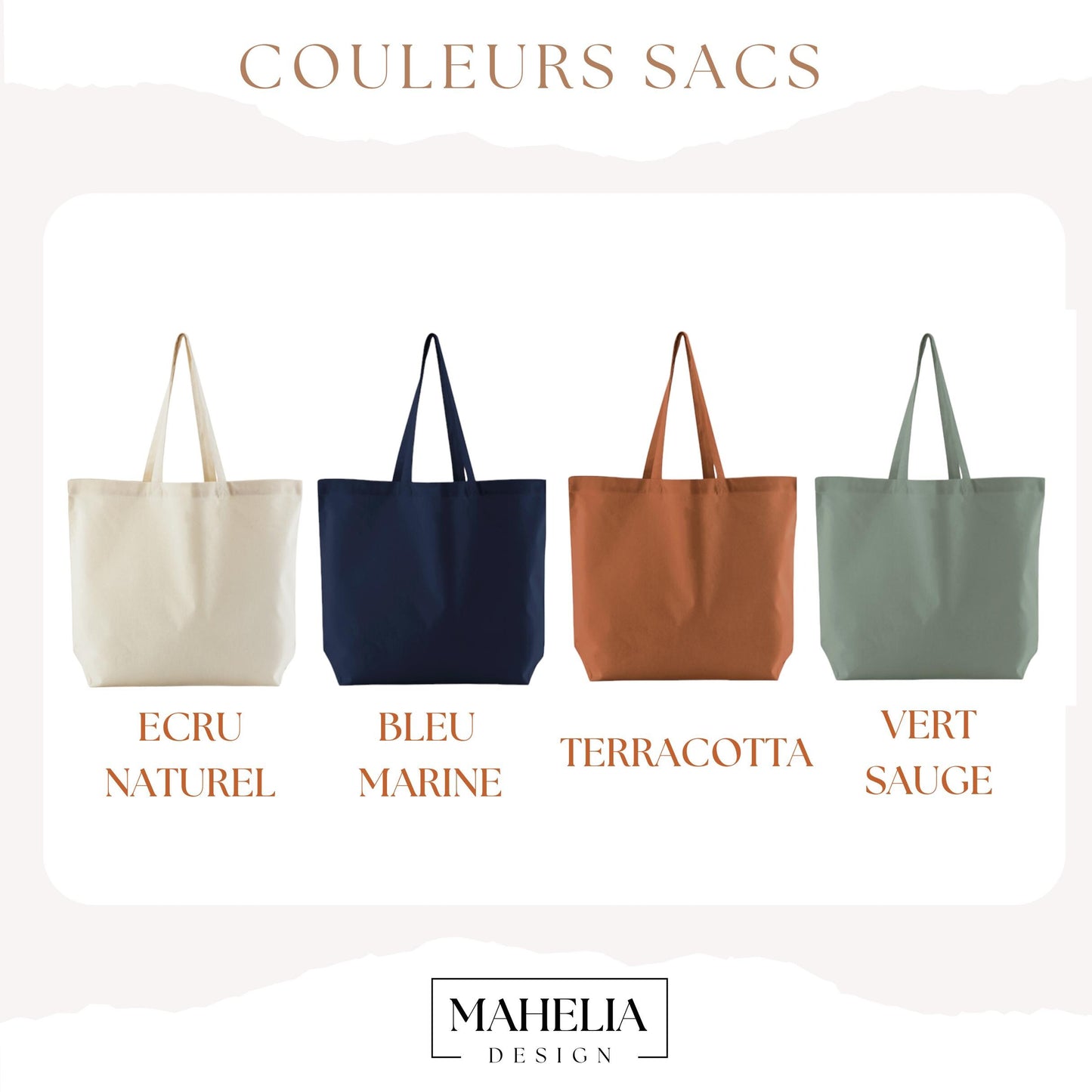 Cabas Personnalisé en coton, Sac fourre-tout, Cadeau mamie, Sac à tricot