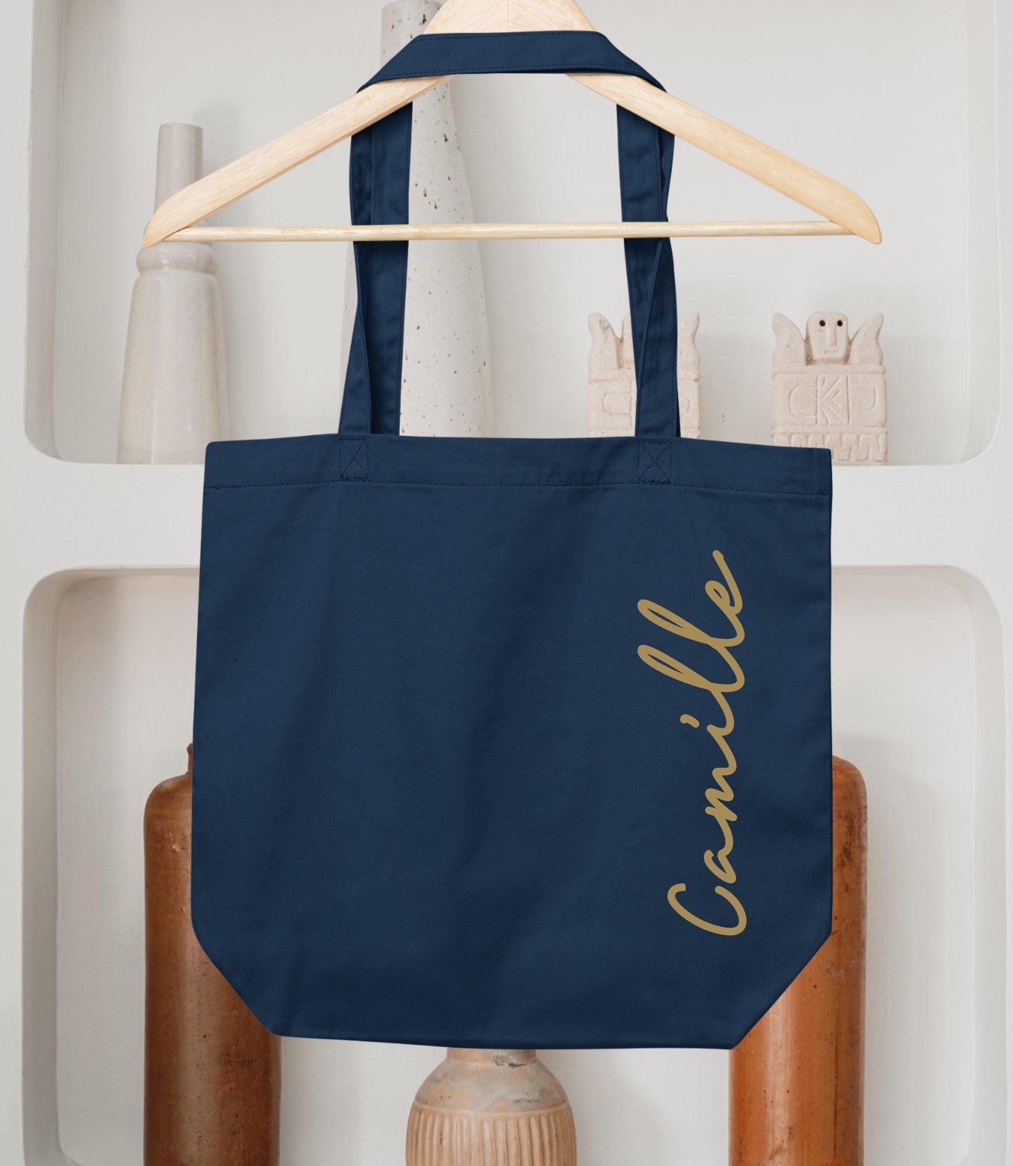 Cabas Personnalisé en coton, Sac coton , Sac fourre-tout, Sac prénom