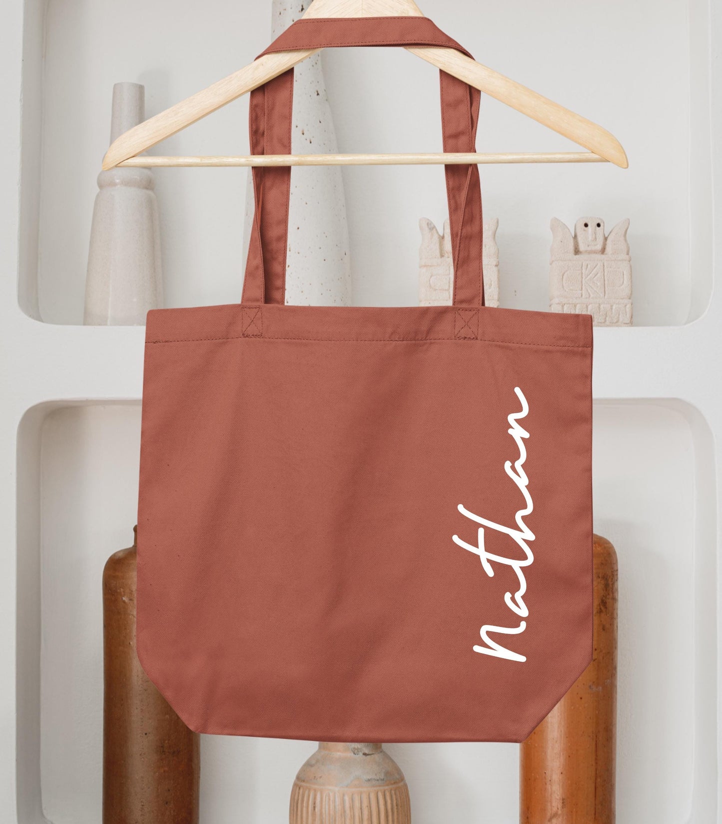 Cabas Personnalisé en coton, Sac coton , Sac fourre-tout, Sac prénom