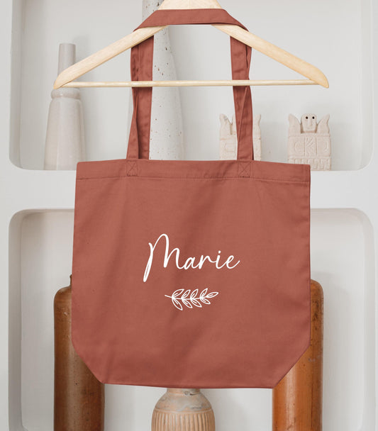 Cabas Personnalisé en coton, Sac coton , Sac fourre-tout, Sac prénom