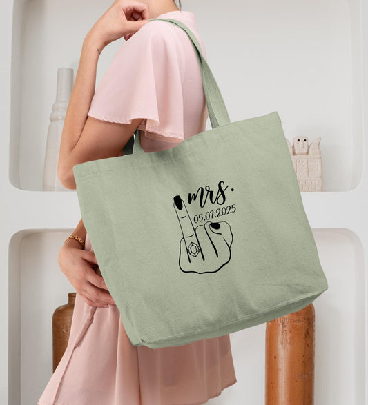 Cabas Personnalisé en coton, Sac fourre-tout, Cabas mariage, Cabas EVJF