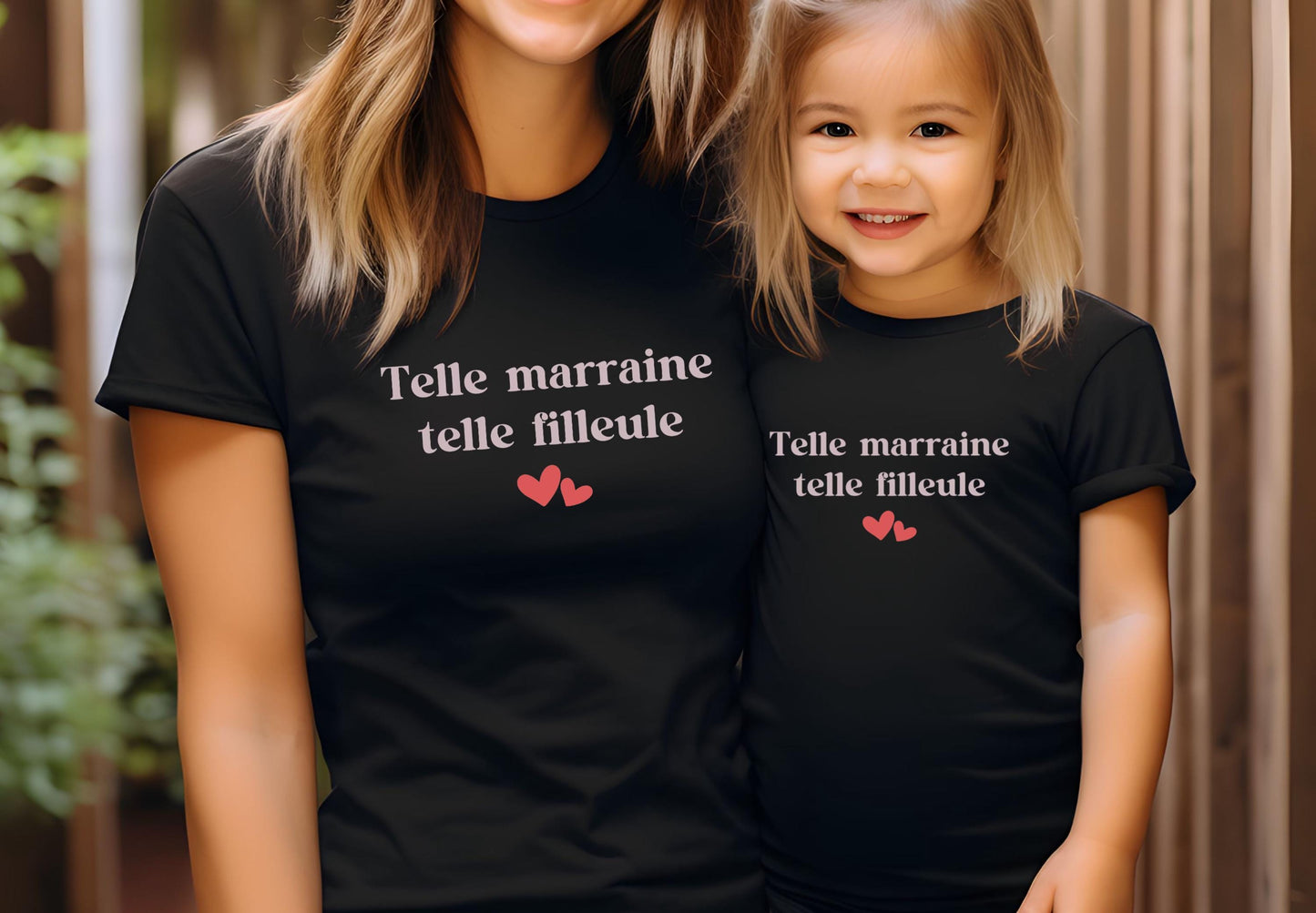 T-shirt marraine, Cadeau marraine, Cadeau filleule, Cadeau filleul, Idée Cadeau Baptême