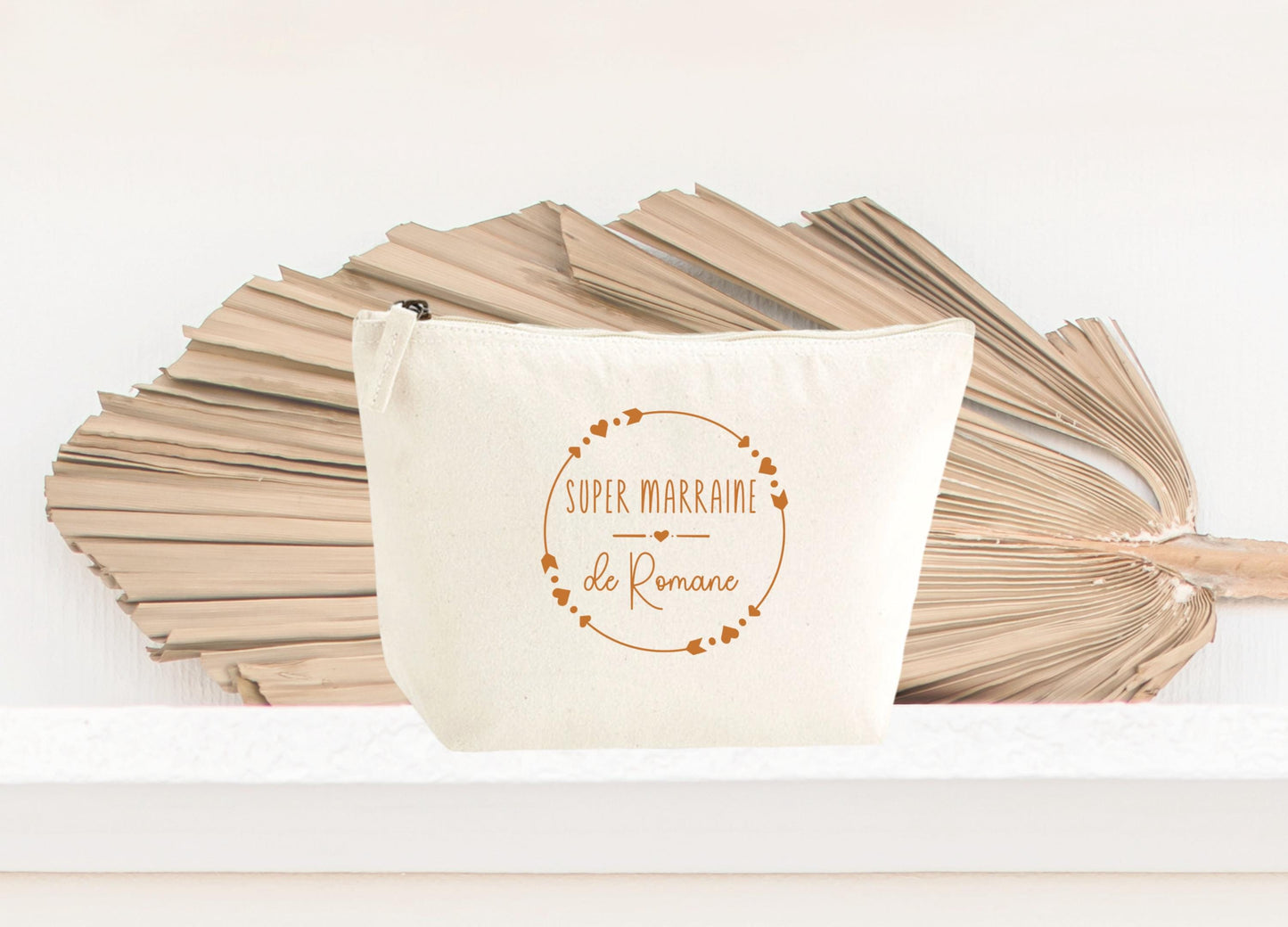 Trousse personnalisé, Cadeau Marraine, Cadeau personnalisé, Accessoire Femme