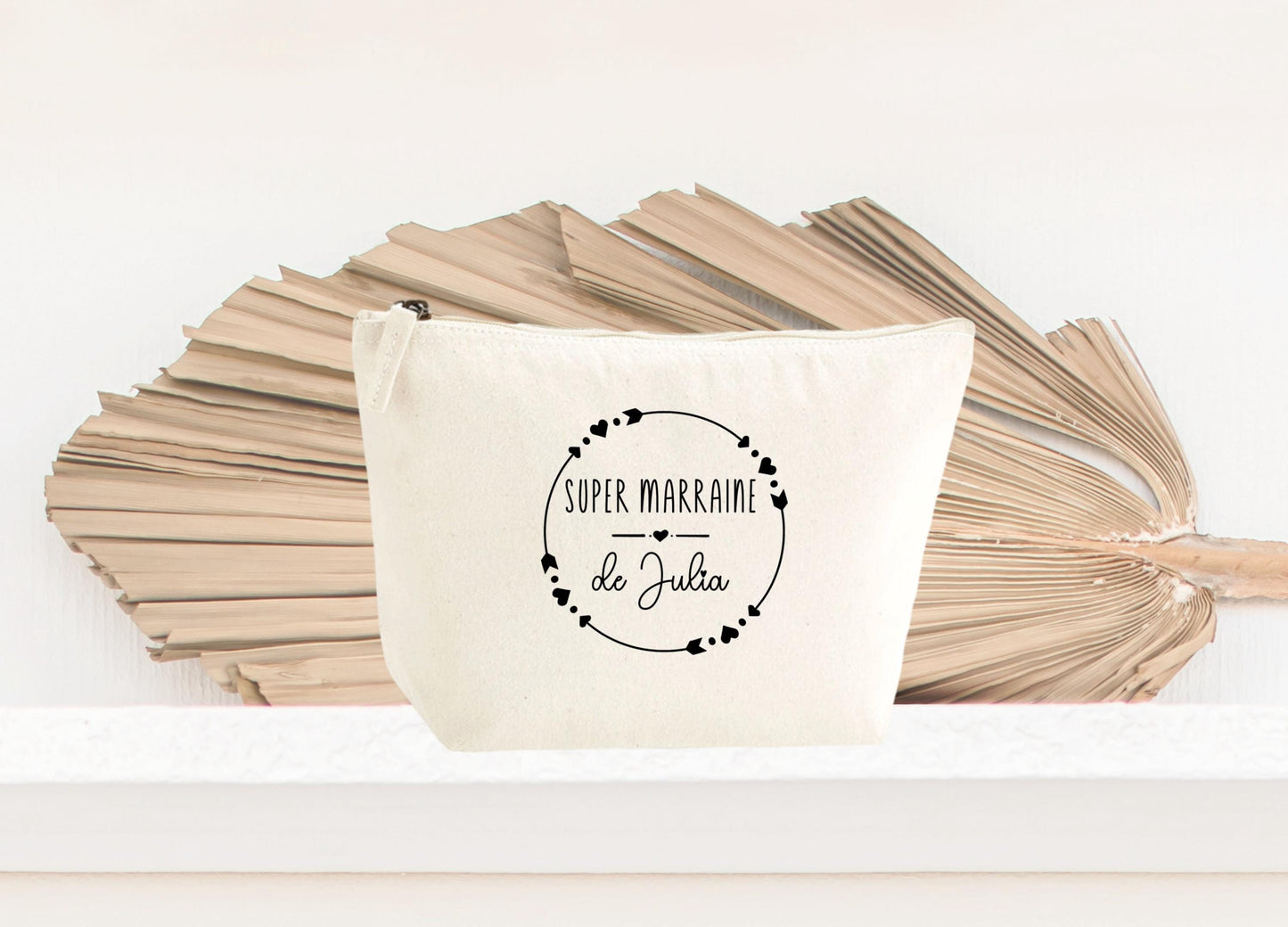 Trousse personnalisé, Cadeau Marraine, Cadeau personnalisé, Accessoire Femme