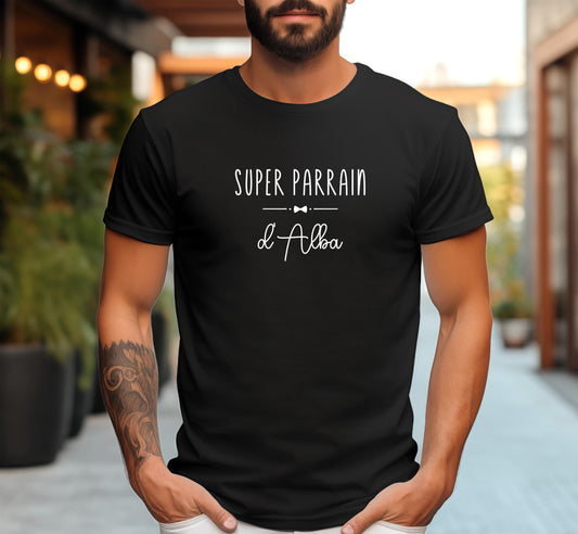 T-shirt Parrain, Cadeau Parrain, Parrain d'amour