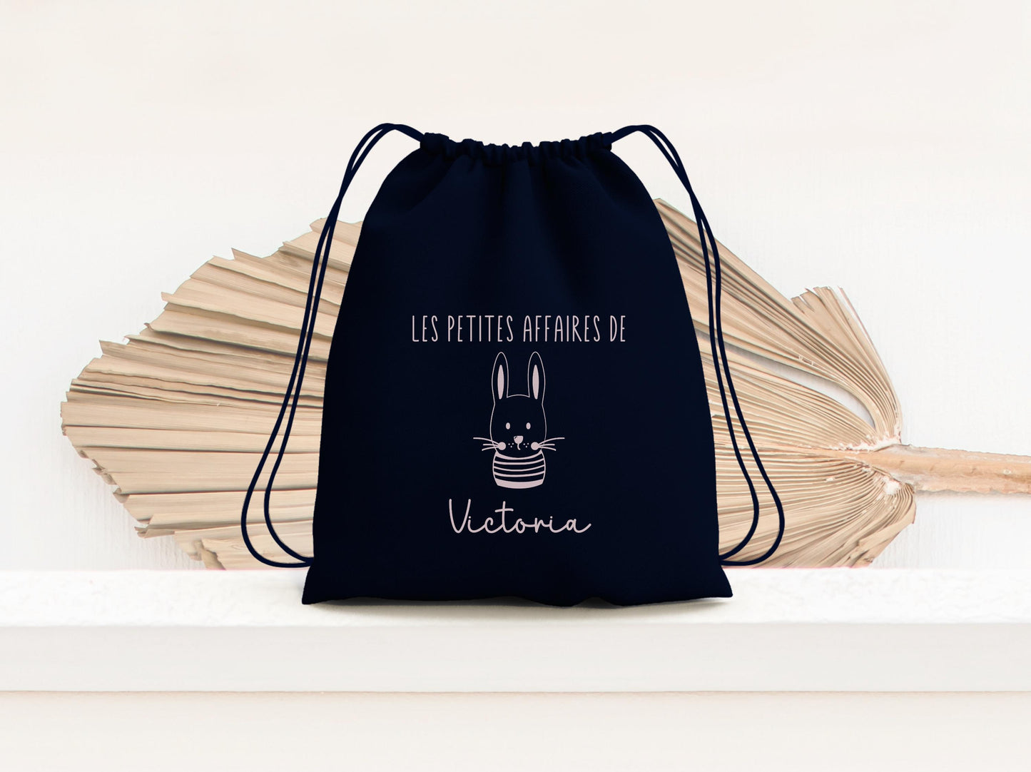 Sac à dos enfant, Sac à dos enfant personnalisé maternelle, Sac enfant lapin, Sac à dos à cordon