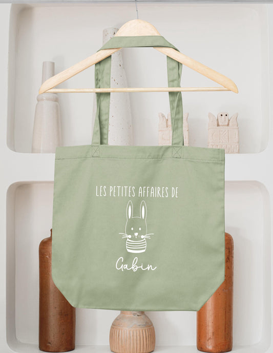 Cabas Personnalisé pour enfant, Sac lapin, Cadeau enfant