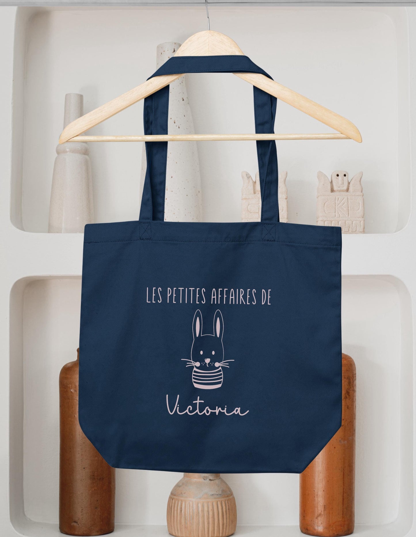 Cabas Personnalisé pour enfant, Sac lapin, Cadeau enfant