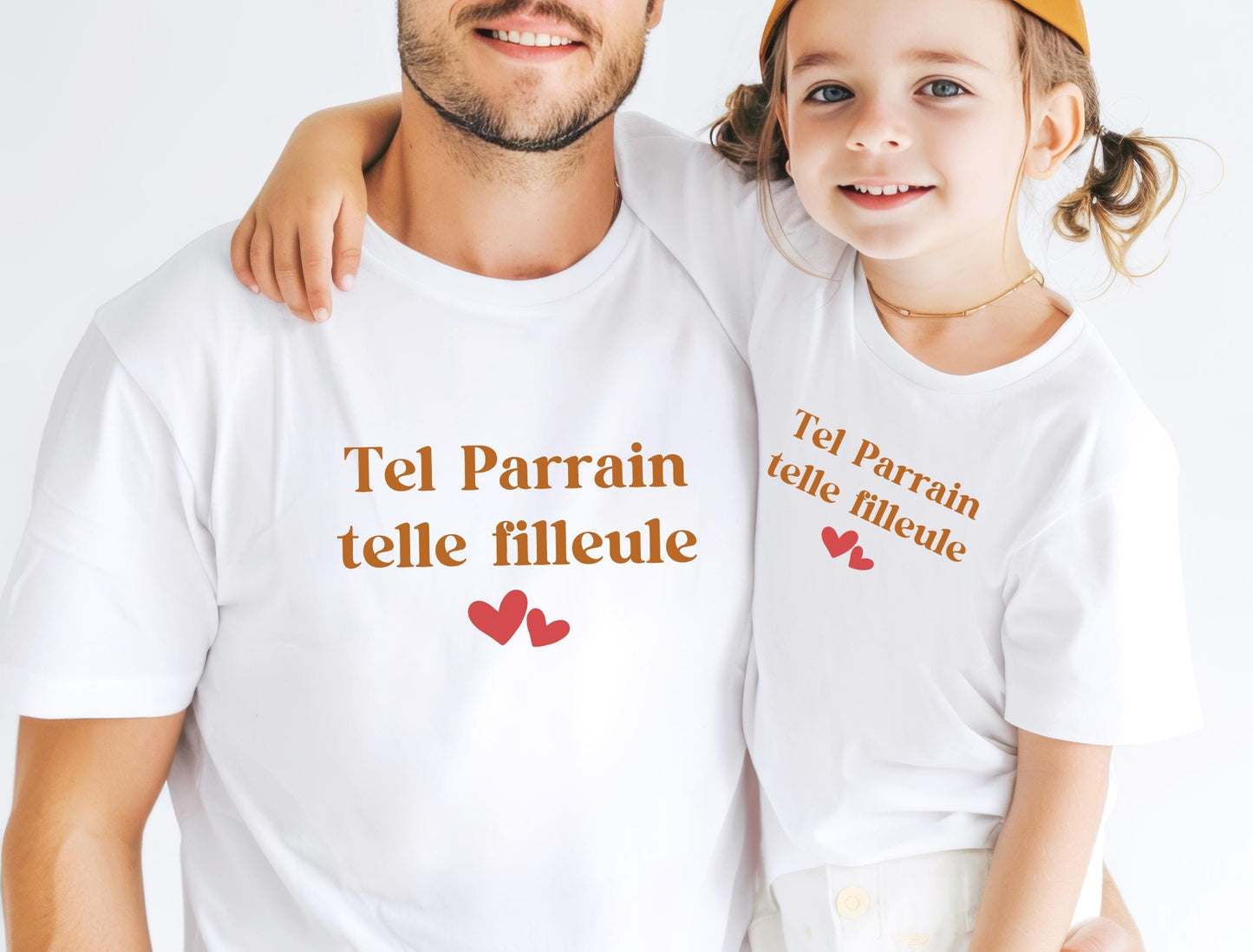 T-shirt parrain, Cadeau parrain, Cadeau filleule, Cadeau filleul, Idée Cadeau Baptême
