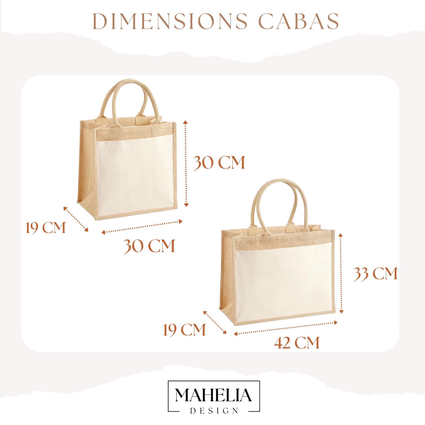 Cabas jute personnalisé “Maman d’Amour”, Cadeau maman, Fête des Mères, Sac cabas personnalisé