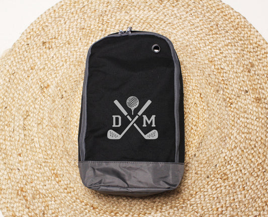 Sac chaussures golf personnalisé avec initiales, cadeau golfeur original