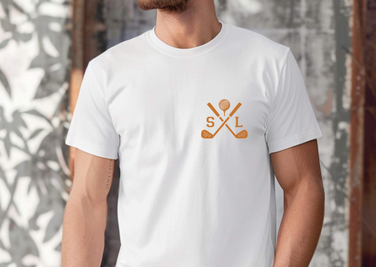 T-shirt de golf personnalisé avec initiales, cadeau golfeur, idée cadeau golf originale