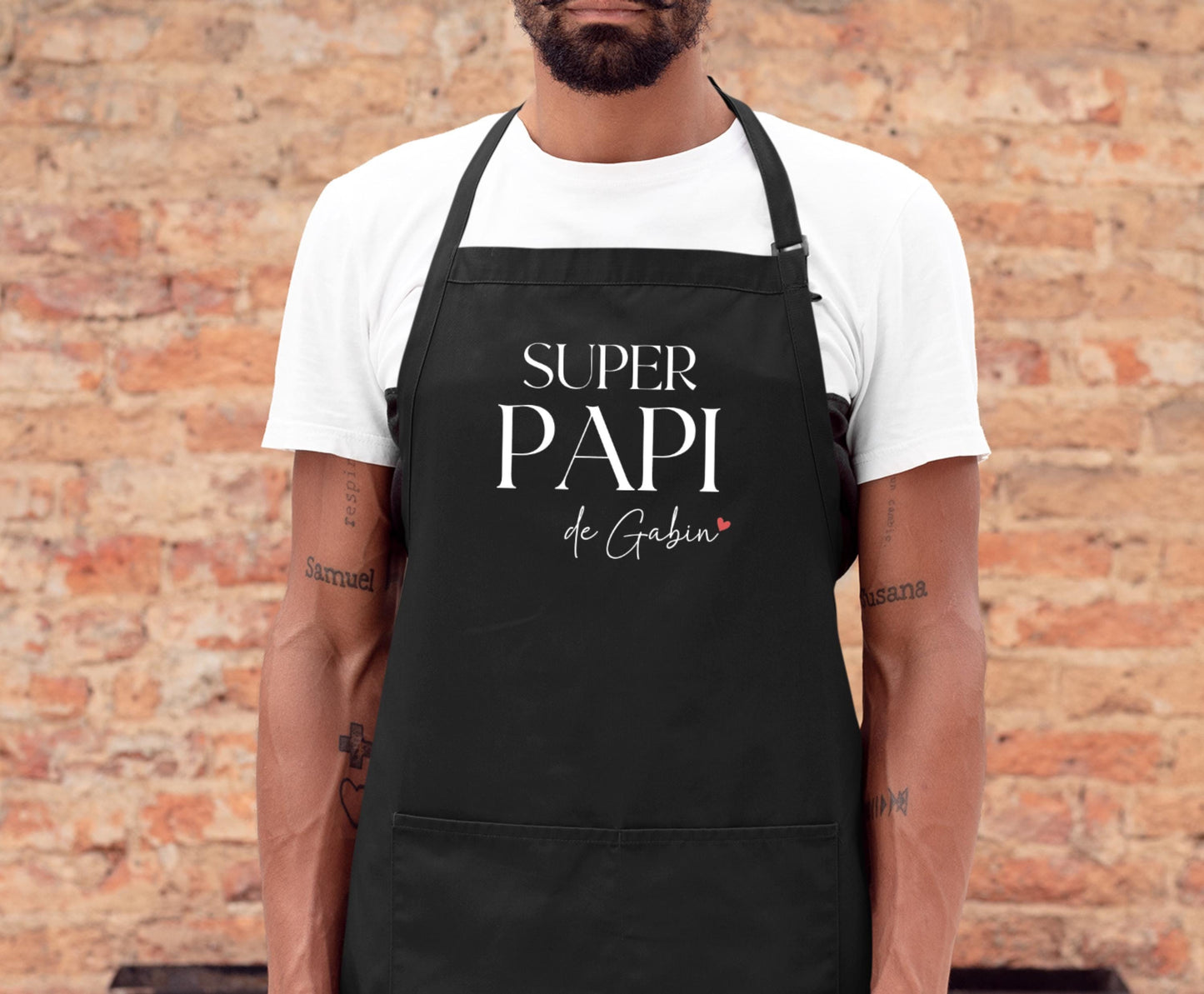 Tablier Super Papi Personnalisé, Cadeau cuisine, Cadeau grand-père