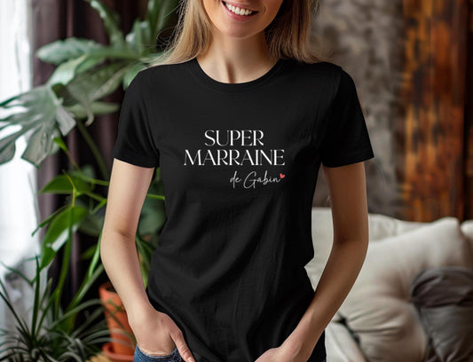 T-shirt Marraine, Cadeau Marraine, Super Marraine
