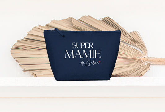 Trousse personnalisée Super Mamie, Cadeau grand-mère, Idée cadeau Mamie personnalisé