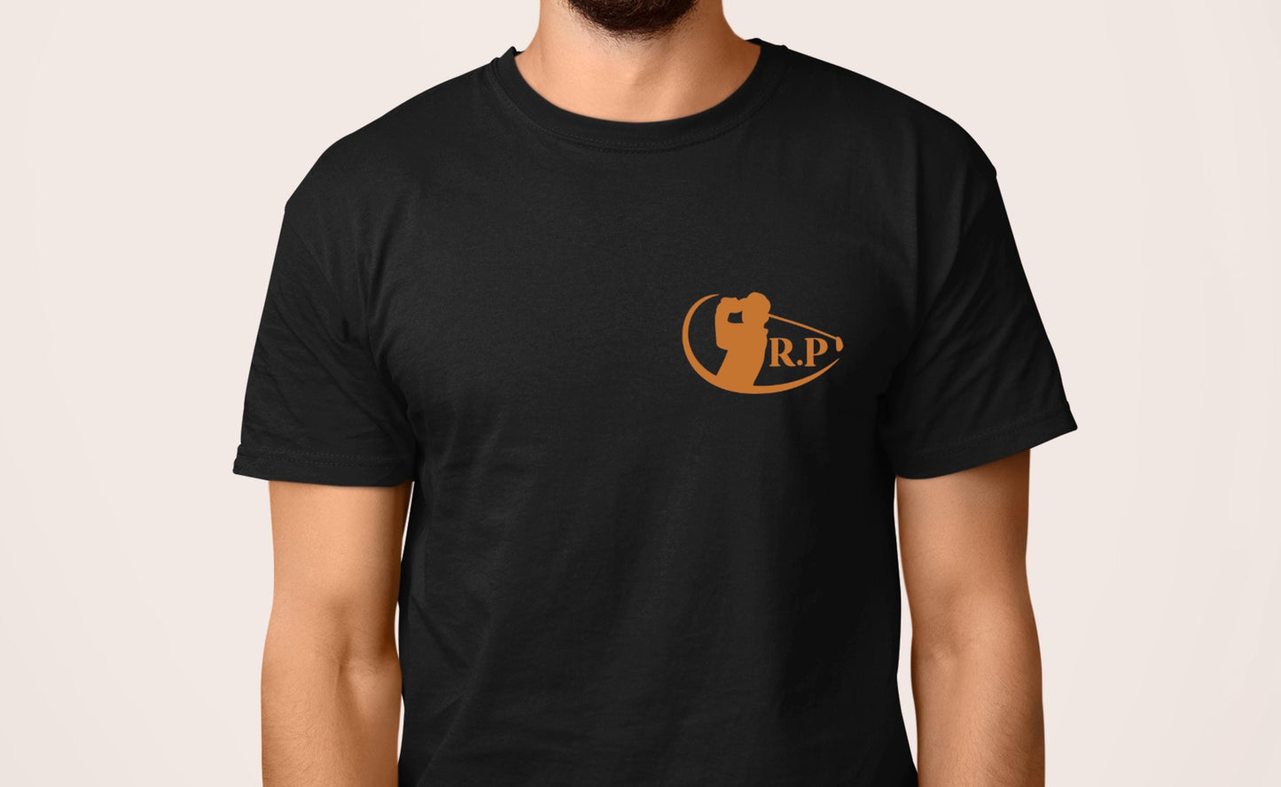 T-shirt golf personnalisé avec initiales, cadeau golfeur original