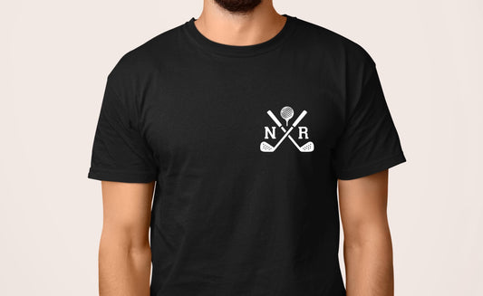 T-shirt de golf personnalisé avec initiales, cadeau golfeur, idée cadeau golf originale