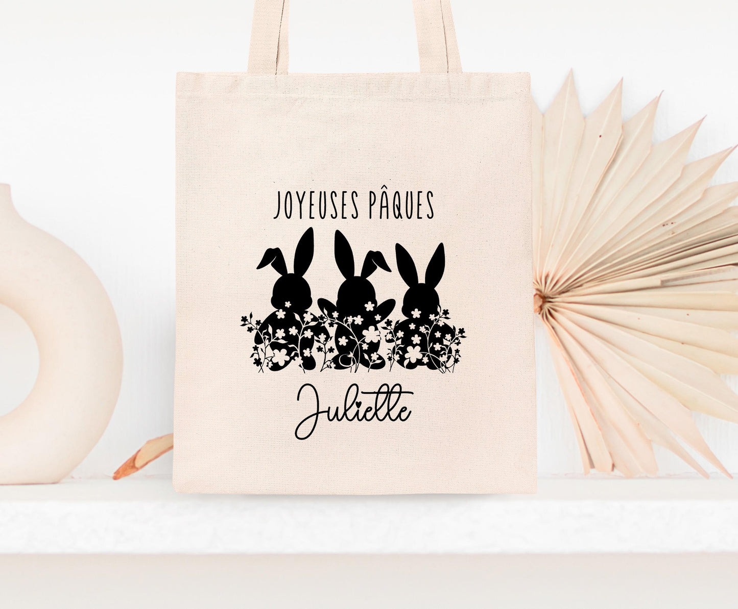 Sac de Pâques personnalisé enfant, Sac chasse aux oeufs, idée cadeau Pâques