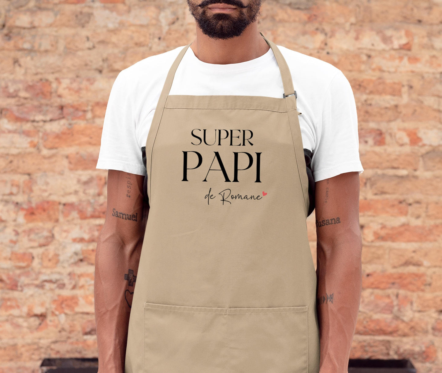 Tablier Super Papi Personnalisé, Cadeau cuisine, Cadeau grand-père