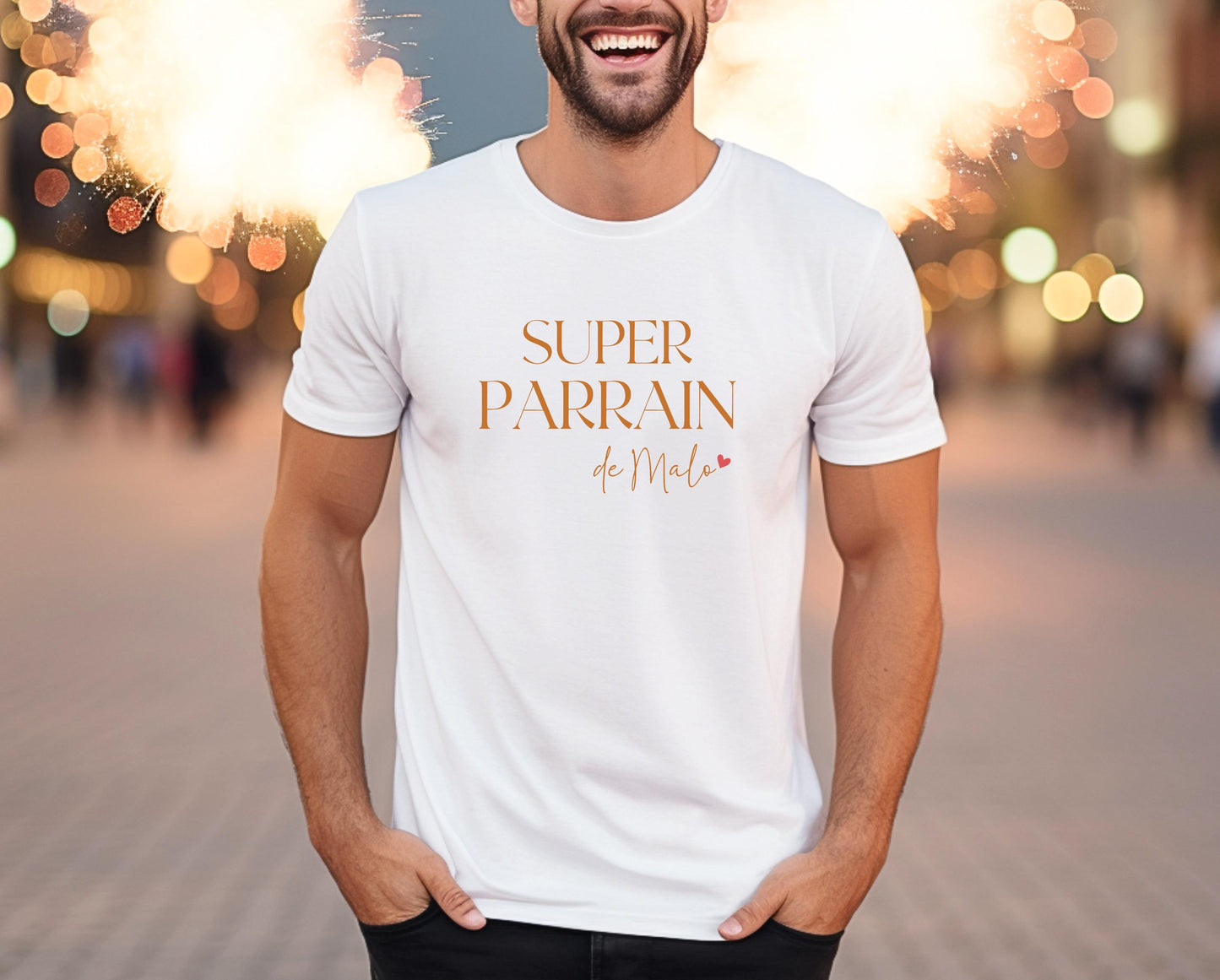 T-shirt Parrain, Cadeau Parrain, Super Parrain