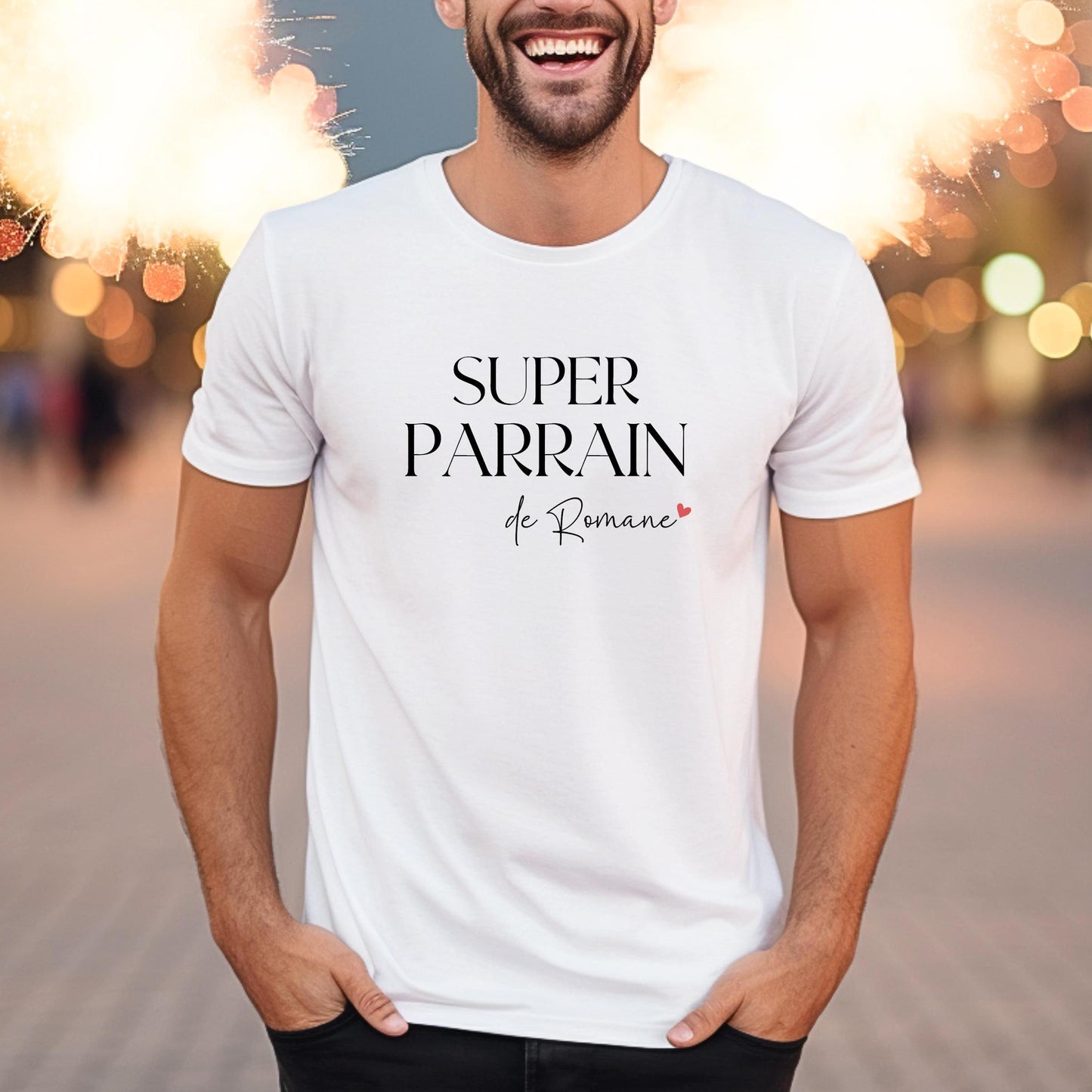 T-shirt Parrain, Cadeau Parrain, Super Parrain