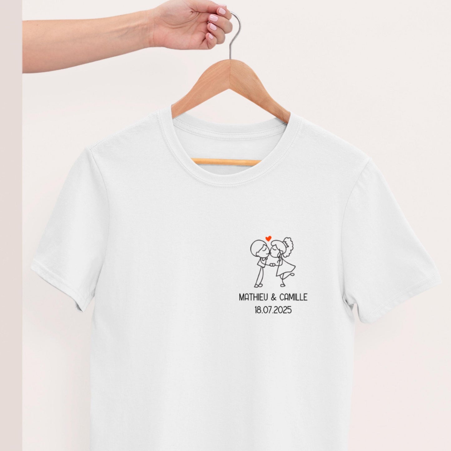 T-shirt mariage, Mr Mme, Cadeau de mariage, Jeunes mariés