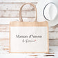 Cabas jute personnalisé “Maman d’Amour”, Cadeau maman, Fête des Mères, Sac cabas personnalisé