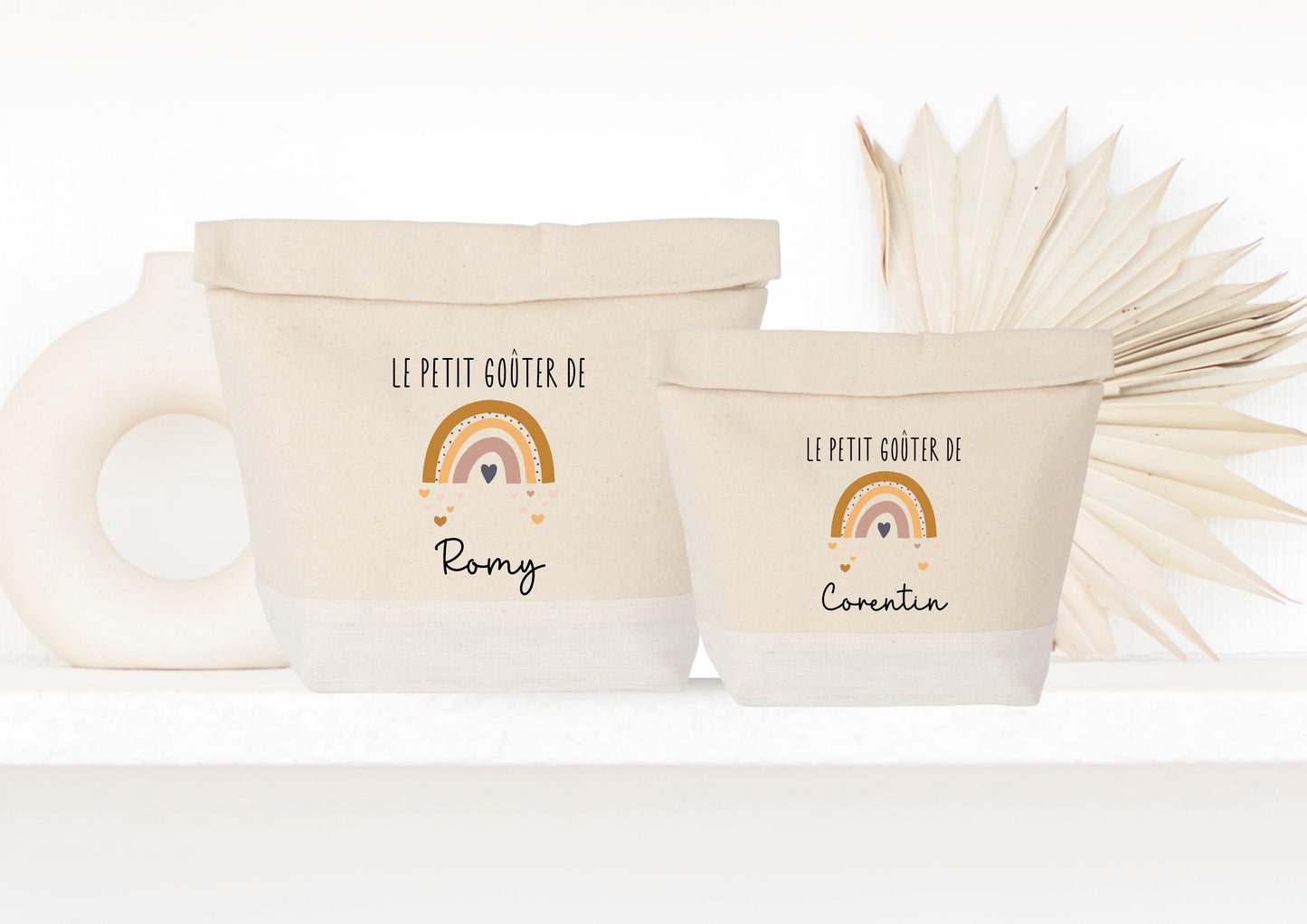Sac isotherme avec fermeture à enroulement, sac gouter, sac repas personnalisé