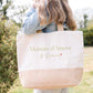 Sac shopping XL personnalisé « Maman d’Amour », Grand sac, Cadeau maman, Sac en jute et coton personnalisé