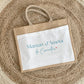 Cabas jute personnalisé “Maman d’Amour”, Cadeau maman, Fête des Mères, Sac cabas personnalisé