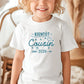 Annonce grossesse garçon – T-shirt futur cousin personnalisé – cadeau original pour naissance