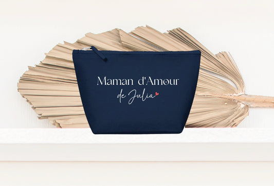 Trousse personnalisée "Maman d’Amour" – Cadeau maman – Fête des Mères – Pochette personnalisée femme