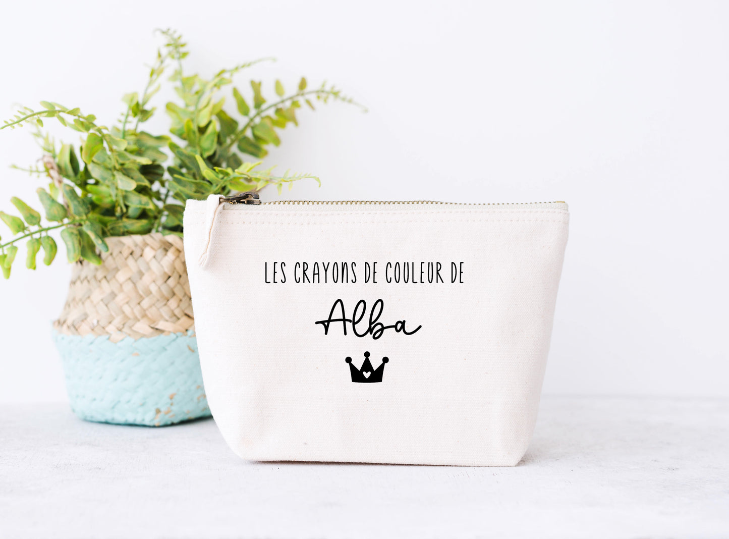 Trousse crayons de couleur personnalisée, Trousse école, Cadeau rentrée scolaire