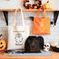Sac Halloween personnalisé prénom, Fantôme et citrouille, Sac à bonbons enfant