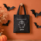 Sac Halloween personnalisé prénom, Fantôme et citrouille, Sac à bonbons enfant