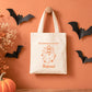 Sac Halloween personnalisé prénom, Fantôme et citrouille, Sac à bonbons enfant