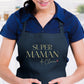 Tablier Super maman personnalisé – Prénom(s) – Cadeau maman – Fête des mères – Tablier cuisine – Anniversaire