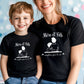 Duo t-shirts mère et fils Complices pour la vie – T-shirts assortis maman garçon – Cadeau fête des mères – Look matchy