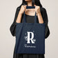 Tote bag coton personnalisé initiale + prénom – Sac en coton – Cadeau personnalisé femme enfant – Anniversaire