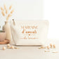 Trousse Marraine d’amour personnalisée – Prénom filleul(e) – Cadeau marraine – Baptême – Pochette – Anniversaire