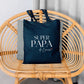 Tote bag Super papa personnalisé – Prénom(s) – Cadeau papa – Fête des Pères – Sac en coton – Anniversaire