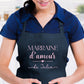 Tablier Marraine d’amour personnalisé – Prénom filleul(e) – Cadeau marraine – Baptême – Tablier cuisine – Anniversaire