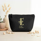 Trousse personnalisée initiale + prénom – Pochette coton – Cadeau personnalisé femme enfant – Anniversaire – Rangement