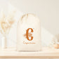 Pochon personnalisé initiale + prénom – Sac pochon coton – Cadeau personnalisé enfant femme – Rangement – Anniversaire