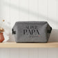 Trousse de toilette Super papa personnalisée – Prénom(s) – Cadeau papa – Fête des Pères – Vanity homme – Voyage