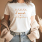 T-shirt Maman d’amour personnalisé – Prénom(s) – Cadeau maman – Fête des mères – T-shirt femme – Anniversaire